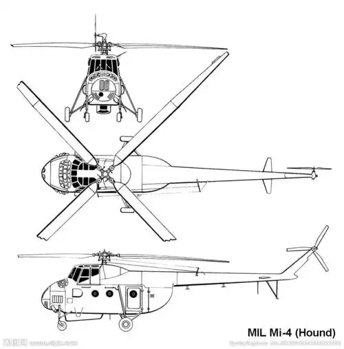 一架载重量大的直升机图纸,飞机越大越好,要图片,急需!