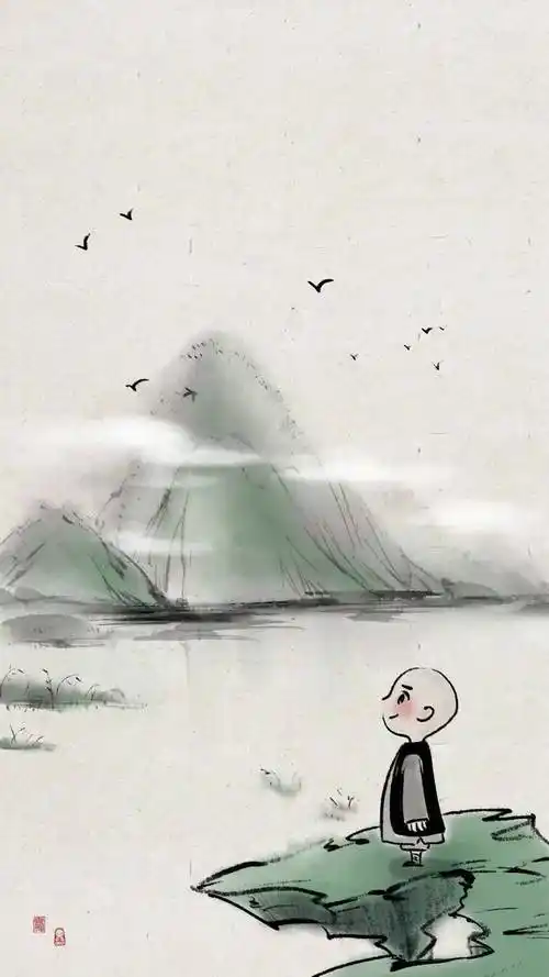 可爱的一禅小和尚壁纸