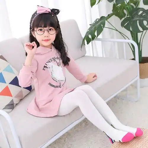 女童连裤袜春秋儿童打底裤袜纯棉秋冬季加厚外穿儿童袜子016岁