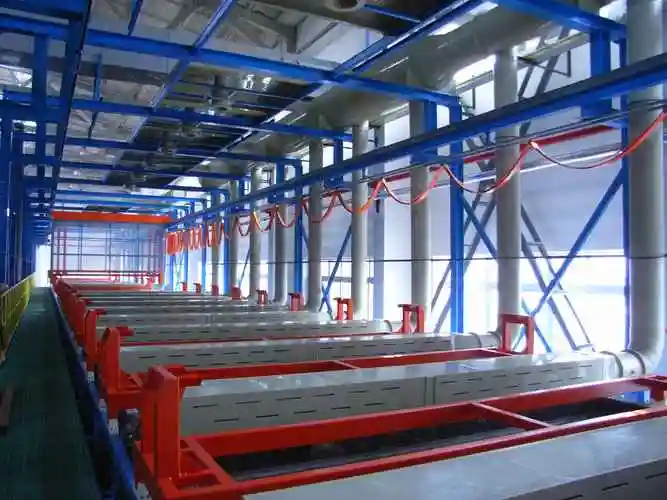 高轨龙门式全自动电镀生产线查看更多低轨龙门式全自动电镀生产线查看