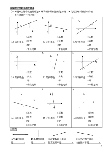 斜率的正负值.doc