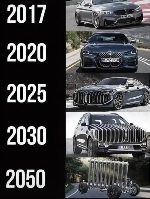 宝马前脸演变猜想笑不活了