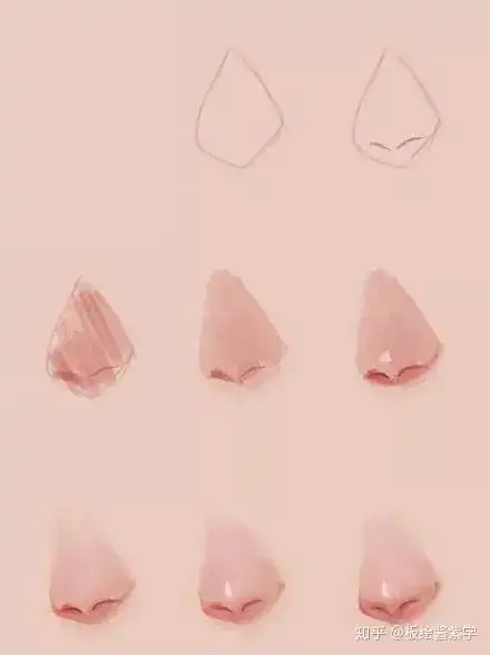 板绘动漫人物鼻子的简单画法