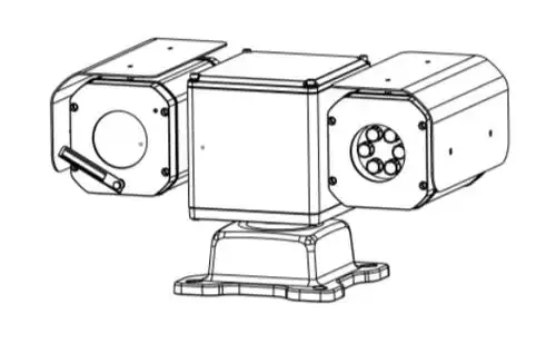 网络高清红外双目云台摄像机mg-hp2-r-nh2