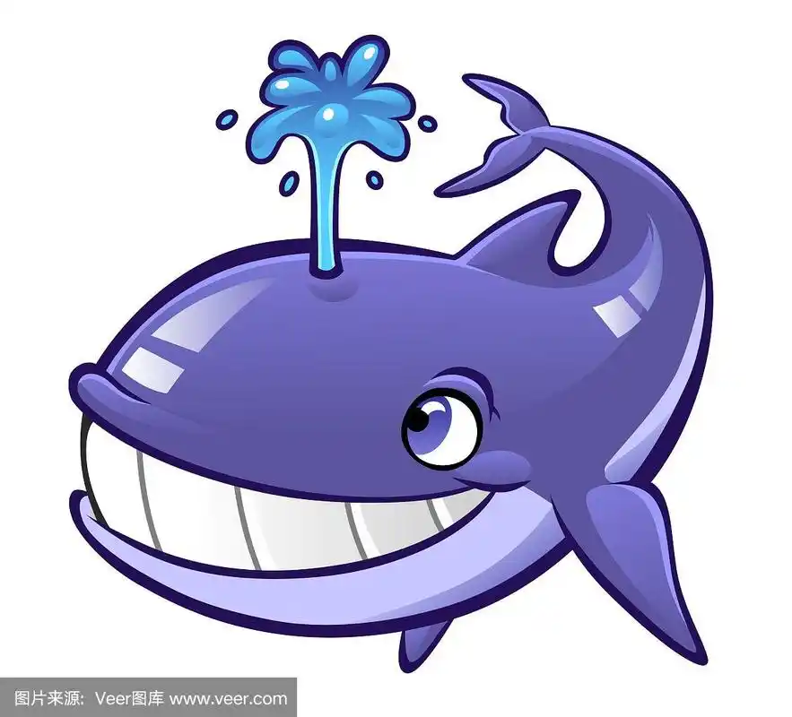 卡通鲸鱼