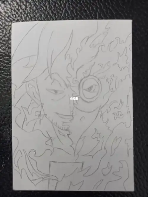 10分钟解决草图[doge]#海贼王  #海贼王手绘  #手绘卡  #海贼王马尔科