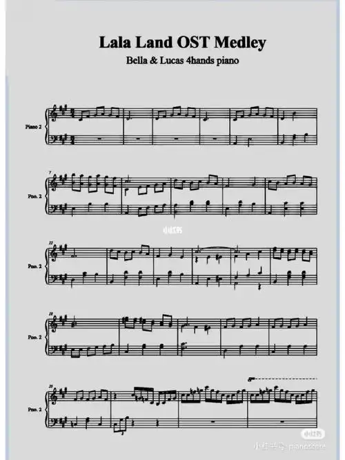 爱乐之城四手联弹