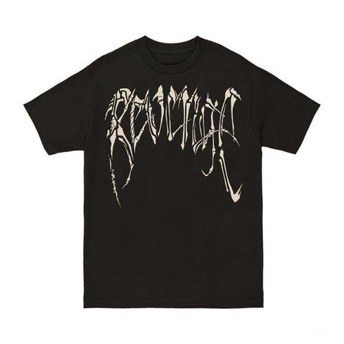 2022夏季revenge风格bones龙骨骷髅反光短袖t恤宽松欧美风