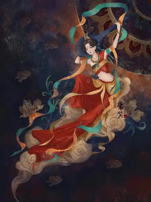 花神之-杏花女神【质感古风】十二花神之-梅花女神2021年度插画总结