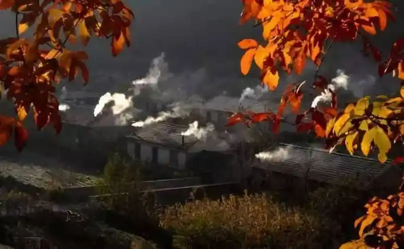 炊烟_故乡_小孩子