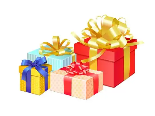 圣诞节圣诞礼物元素礼物包装png素材