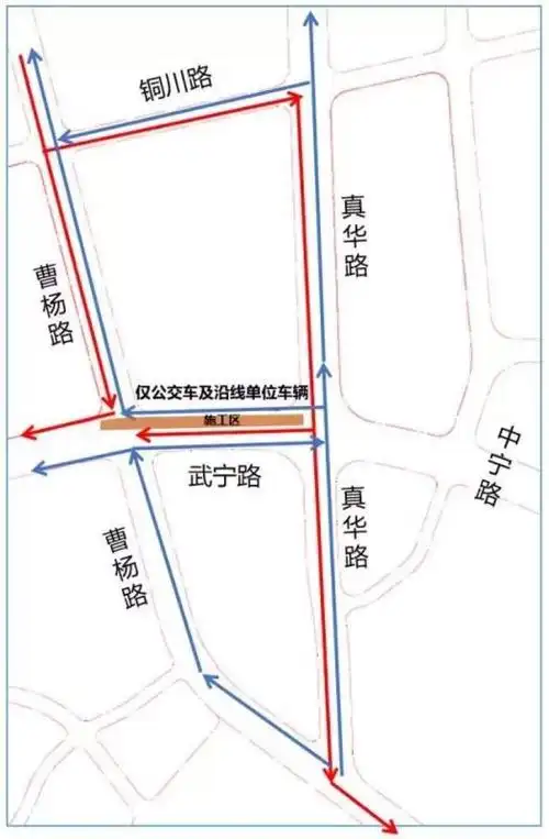 武宁路,曹杨路北进口封闭施工,绕行方案来了! - 周到上海
