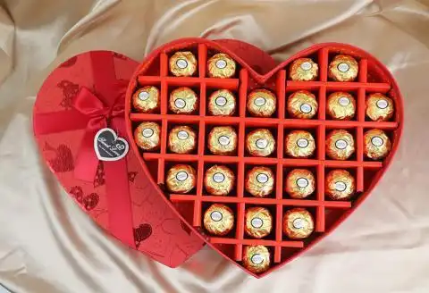 费列罗巧克力礼盒装27粒心形生日糖果送女朋友闺蜜情人节礼物 普通