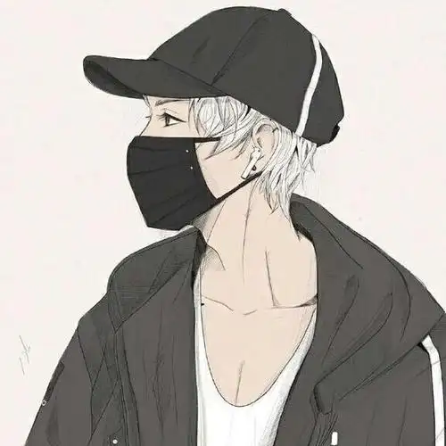 动漫 男生 头像 帅气 口罩