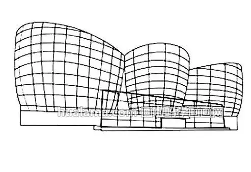 上海东方艺术中心简笔画 详细步骤是怎样的呢?