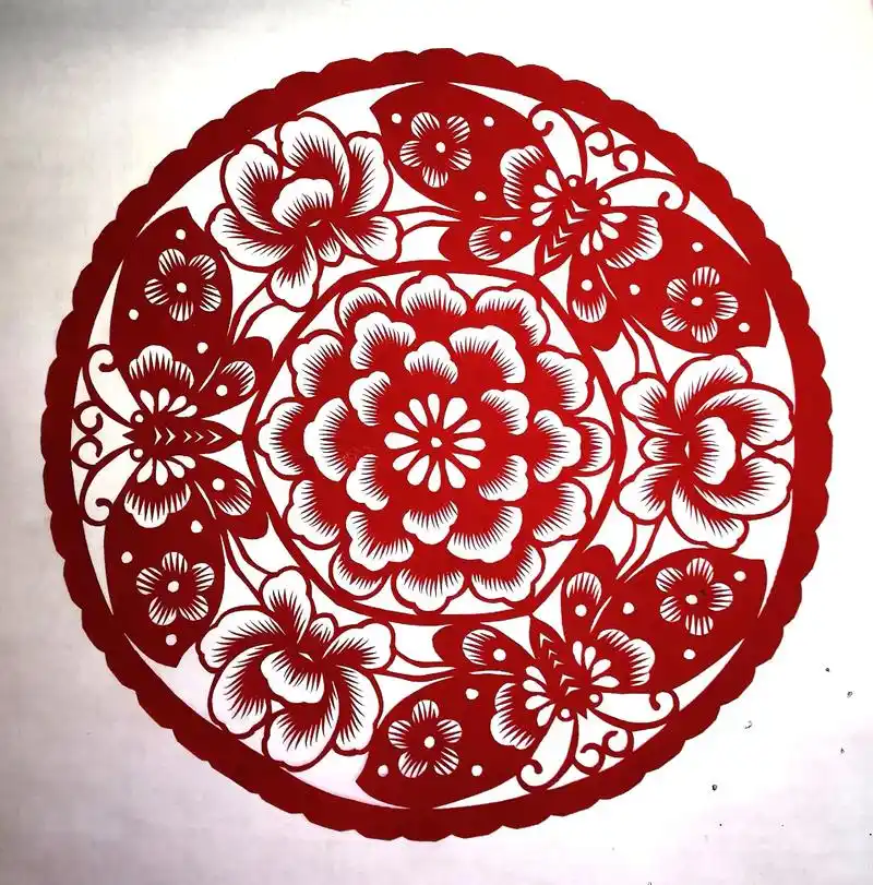 蝶恋花(六层剪纸)#图文伙伴计划 #非遗文化手工剪纸传承 # - 抖音