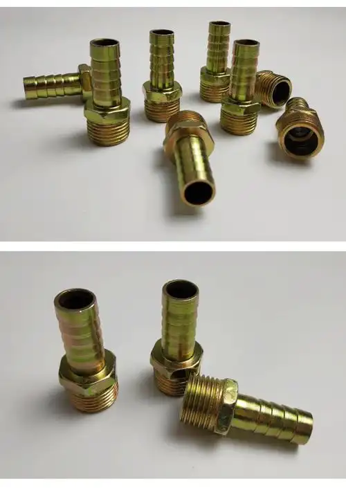 铁镀彩外丝直通宝塔管接头水管软管皮管咀接头1分2分3分4分6分1寸 6分