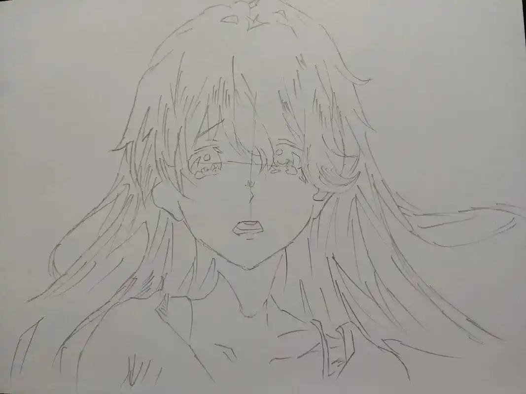 硝子原谅了所以,唯独没原谅自己#手绘 #临摹 #西宫硝子 # - 抖音