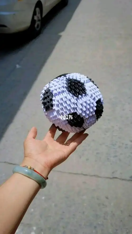 手工创意足球不可错过的三角插作品
