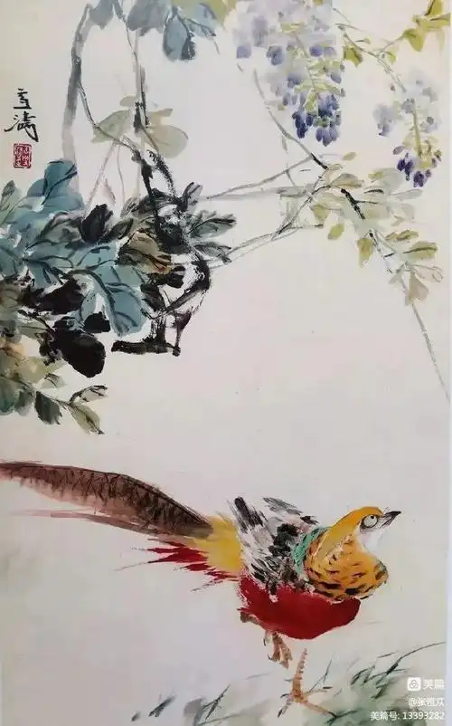 王雪涛小写意画锦鸡作品欣赏王雪涛小写意画锦鸡作品欣赏王雪涛小写意