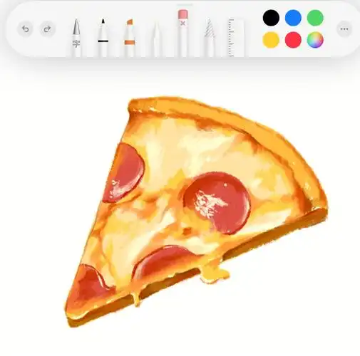 用备忘录画美味的披萨教程