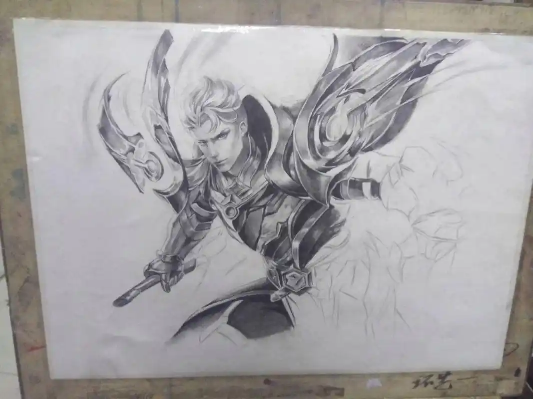 画个凯(附步骤) 大学时期画的四开大小素描 用时