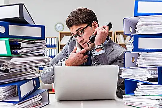 忙碌,商务人士,压力,过分,工作