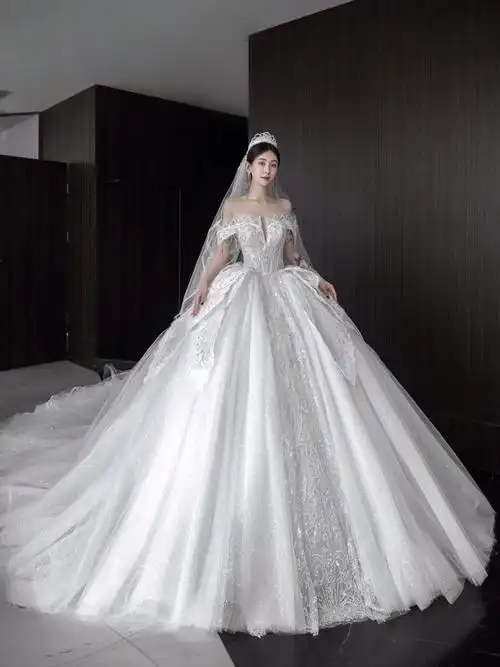 超美仪式主纱78宫廷风婚纱北京婚纱礼服