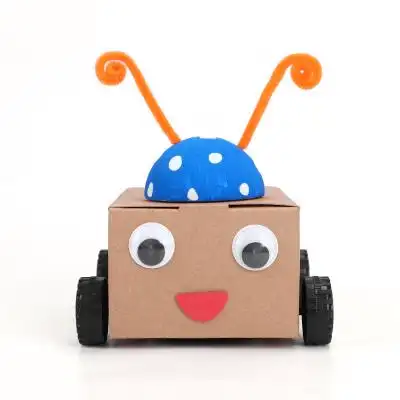 diy材料废物利用创意科学小发明幼儿园环保手工扫地机器人材料包电池