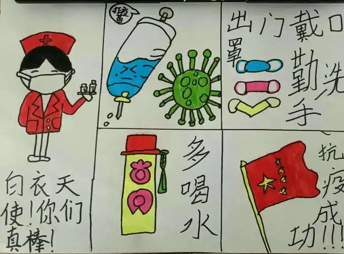 "停课不停学"——"为抗疫助力"之连环画篇