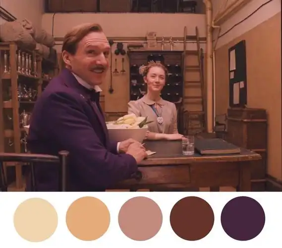 布达佩斯大饭店中的配色与构图