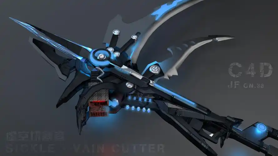 自创虚空切割者科幻镰刃武器