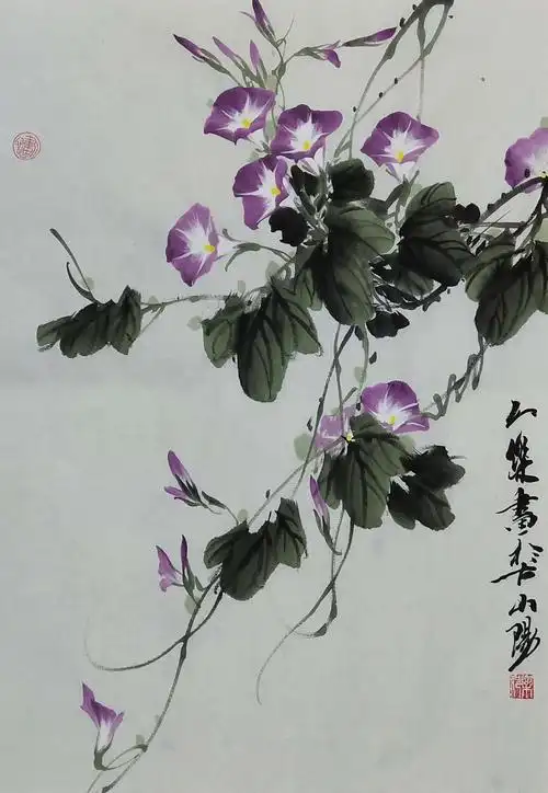 邢乐———— 写意.牵牛花