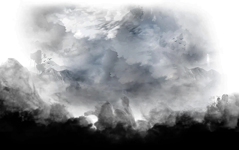 黑白水墨广告背景