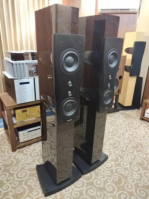 丹麦dynaudio丹拿c2铂金版摩卡色落地音箱