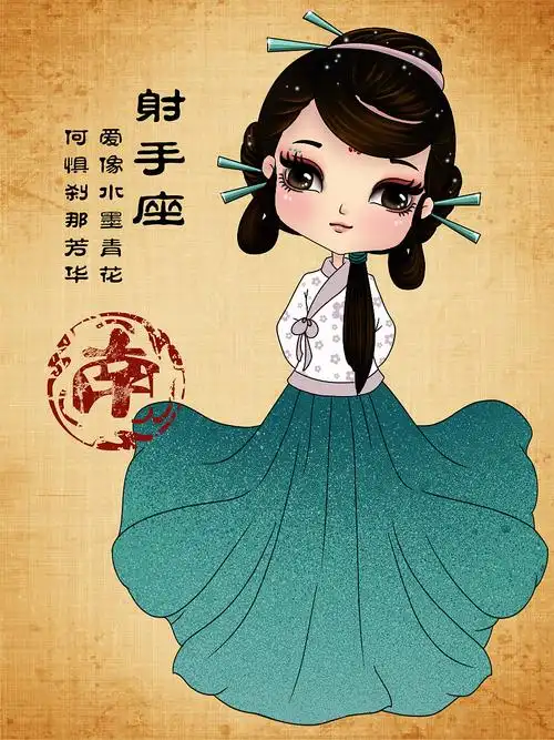 12星座古装q版女孩