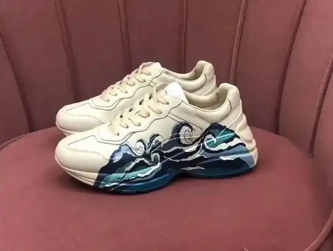 这双鞋真的波浪底老爹鞋gucci老爹鞋海浪上脚图