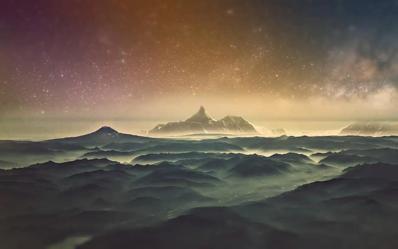 唯美璀璨的星空图片桌面壁纸高清大图预览1920x1200_风景壁纸下载_美