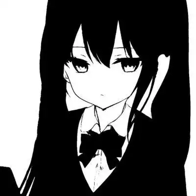 二次元黑白卡通动漫头像我要住进你的眼里十二个月沦陷周而复始生生不