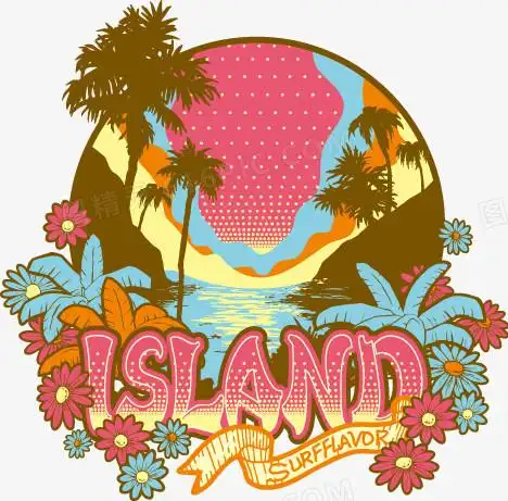 东南亚风格海岛图案