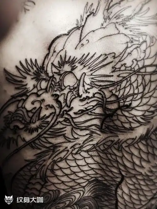 麒麟_纹身图案手稿图片_付烈的纹身作品集