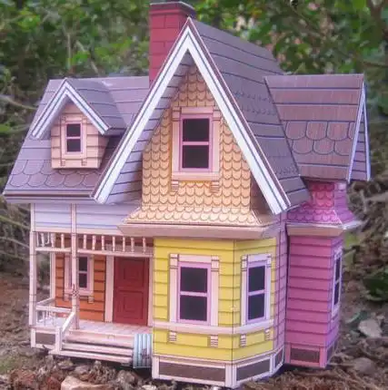 手工益智玩具 diy小屋 仿真迷你 别墅房屋 房子 3d立体拼装纸模型