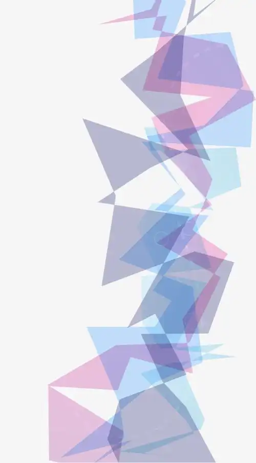 彩色不规则几何装饰