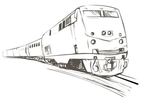 火车草图风格
