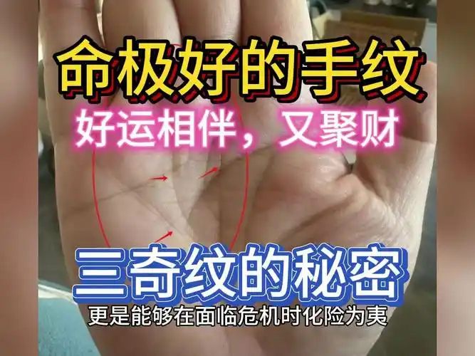 好运相伴又聚财,命极好的手纹手相