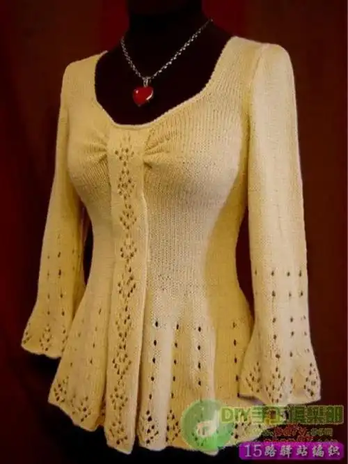 国外的一些女士毛衣花样图片,很不错的!|棒针作品秀 - 15路驿站