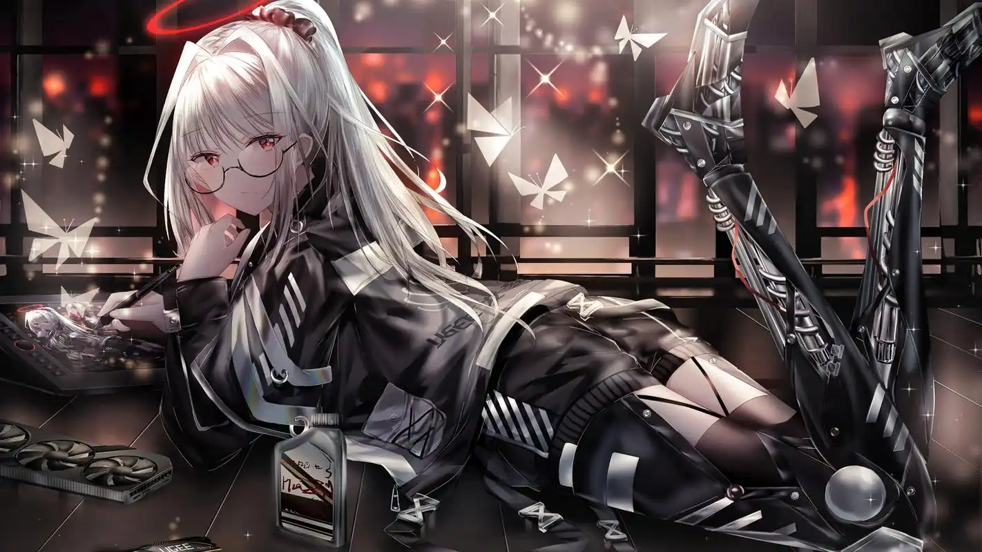 精美优雅二次元美女桌面壁纸