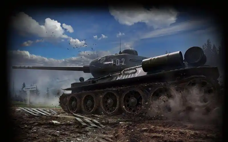 【坦克世界闪击战】t34/85"鲁迪"高清壁纸