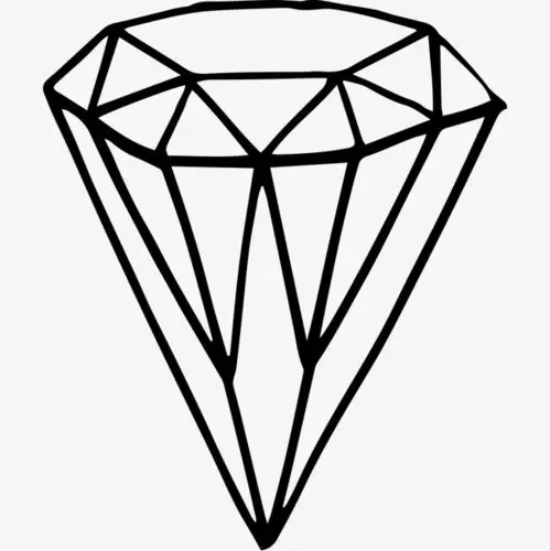 手绘画手绘钻石