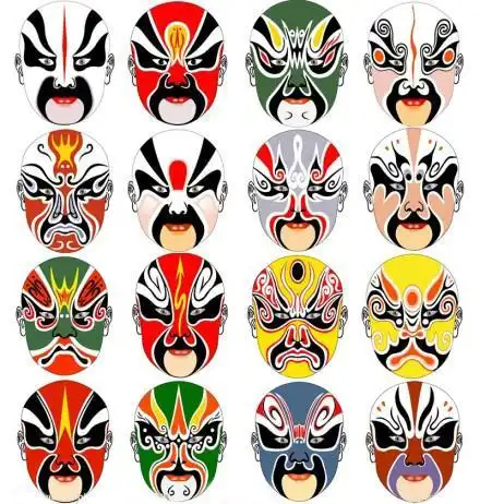 简笔画儿童画脸谱的画法 简笔画图片大全-蒲城教育